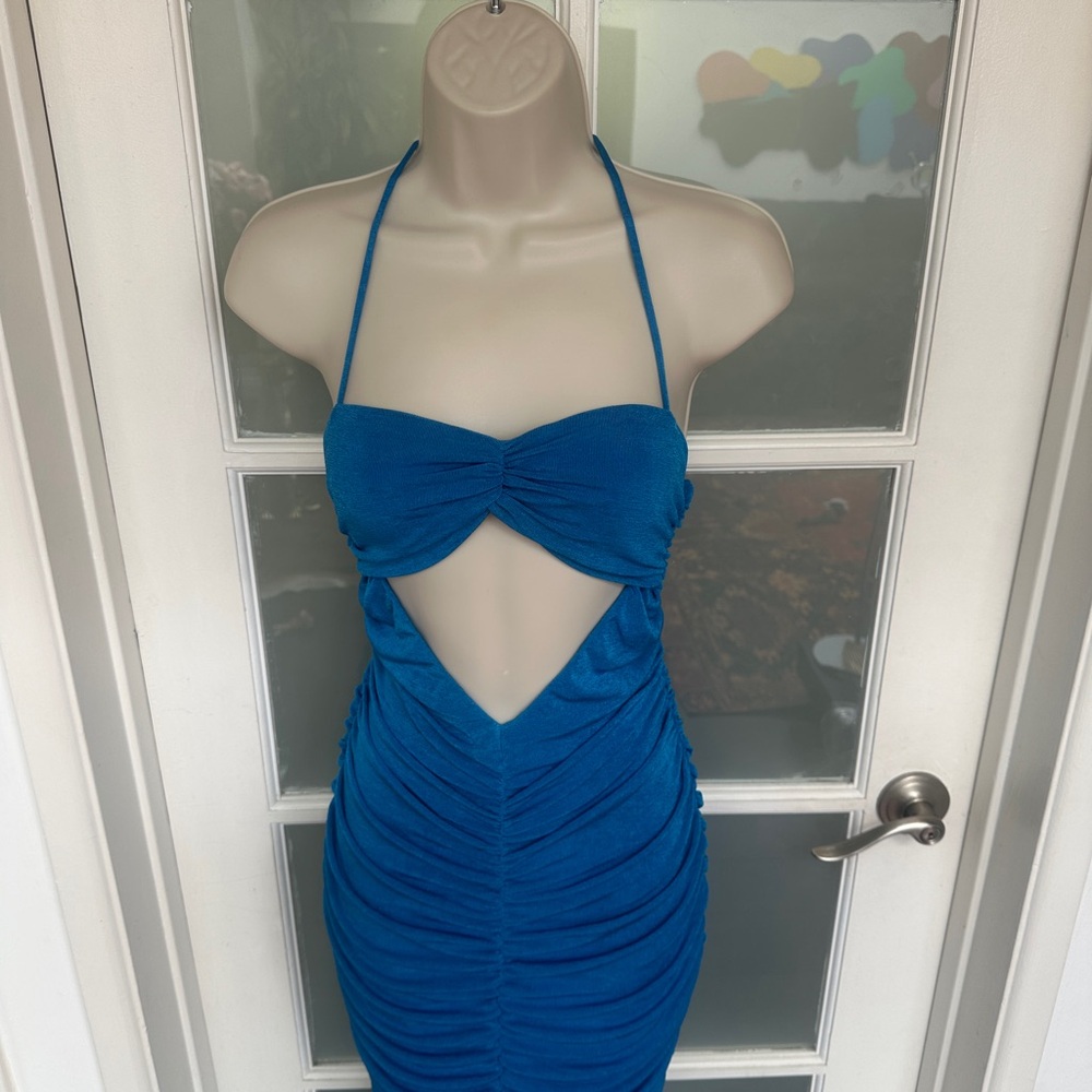 Elegant Blue Maxi Dress
